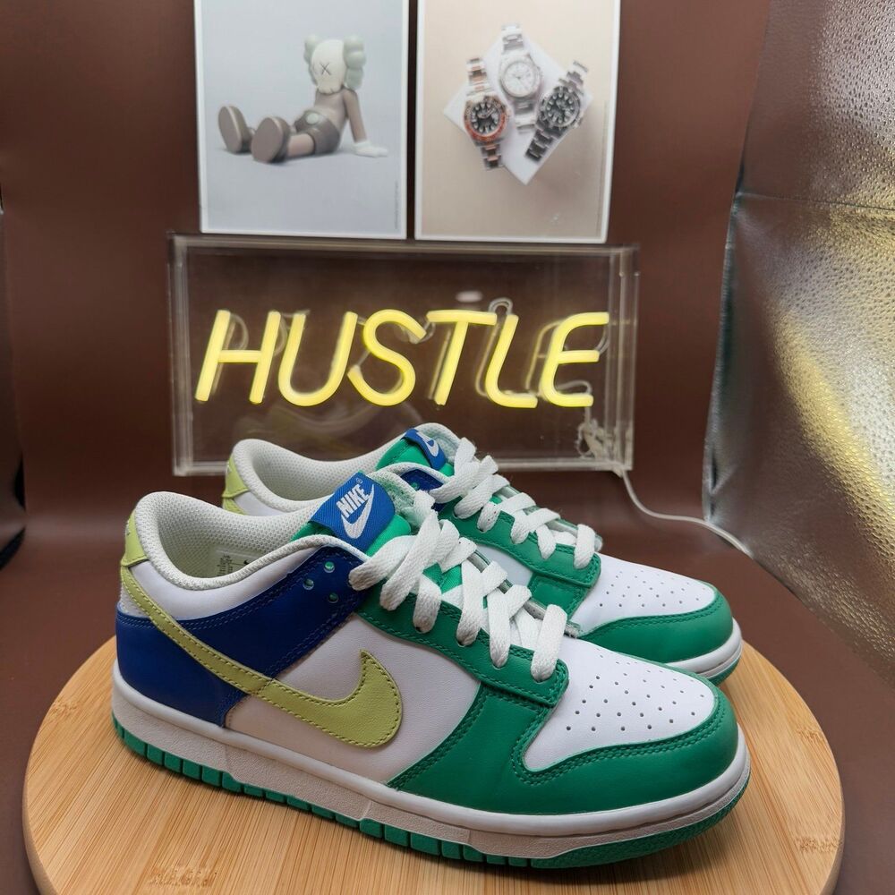 NIKE DUNK LOW (GS) 'STADIUM GREEN ROYAL' SZ 5.5Y